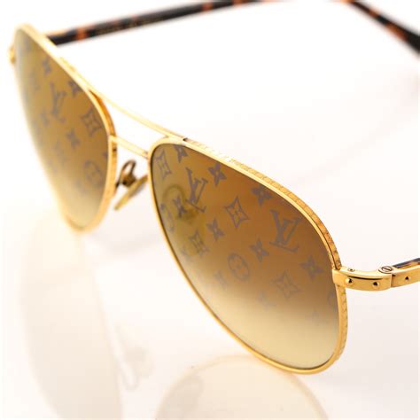 lv gold sunglasses.